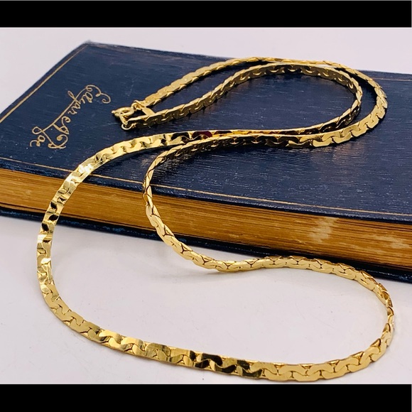 Vintage MERLITE 30” signed gold chain necklace new old stock - Picture 11 of 11